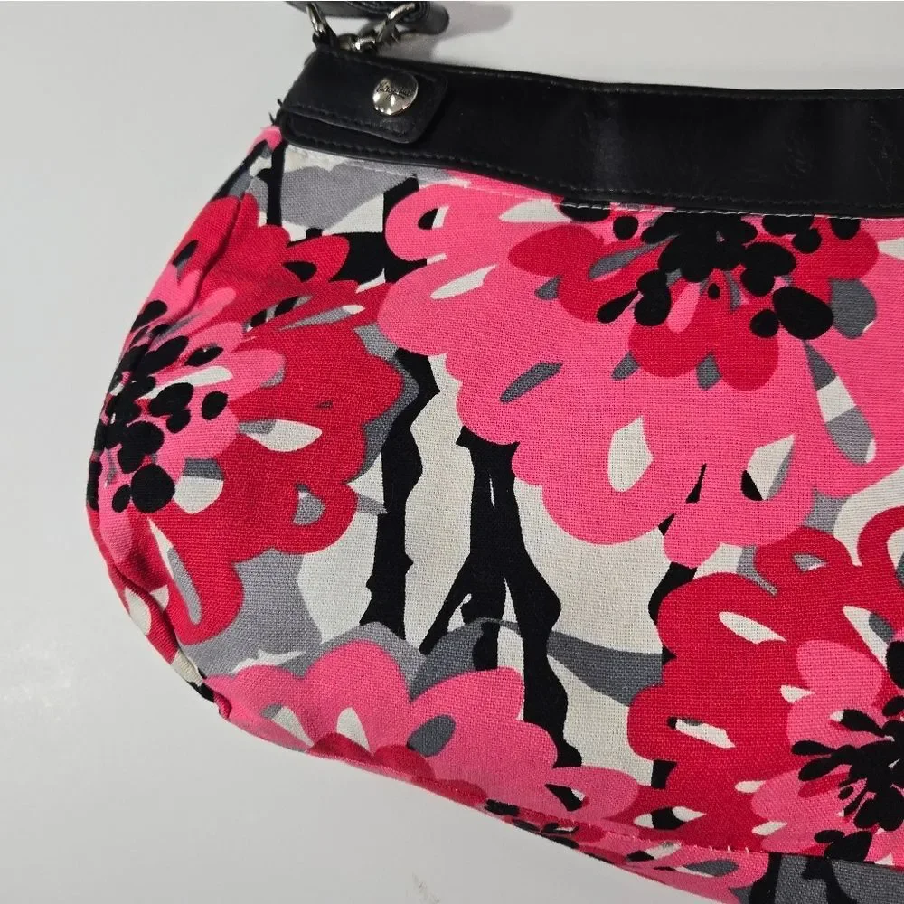 thirty-one pink floral‎ shoulder bag